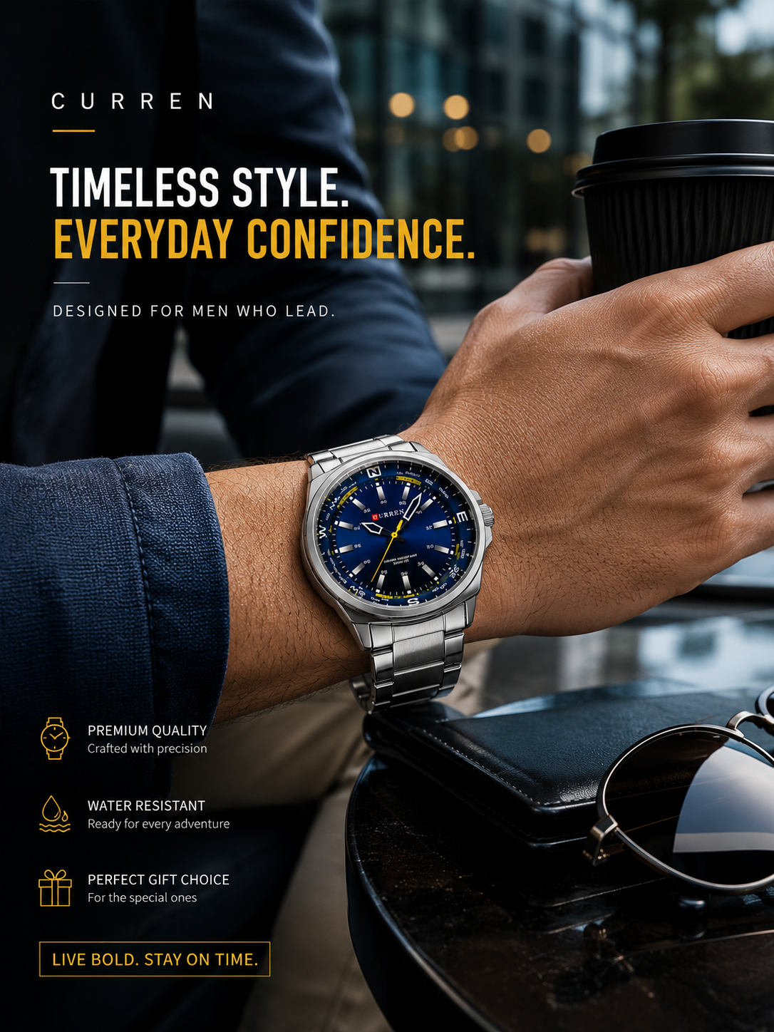 Iconic CURREN Watch For Men's | Your Wrist Deserves Luxury.